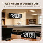 jall 16" large digital wall clock with rgb on a desk or shelf