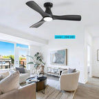depuley 42-inch ceiling fans with lights: black 3, view 9