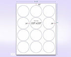 8-1/2 x 11" Neon Color High Light Fluorescent Labels - Image 2