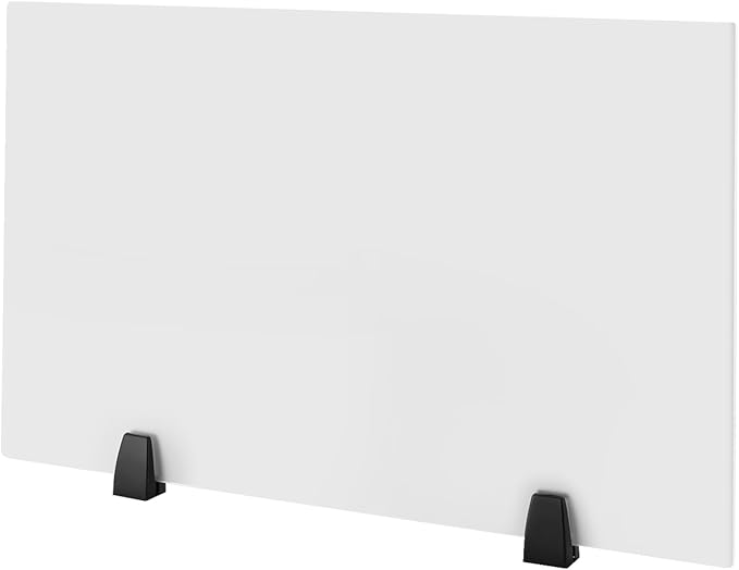 2 Pack Clamp-on Desk Privacy Panels, Frosted Acrylic Desk Dividers - Image 4