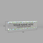 Signs ByLITA Floral Pattern Customized Nameplate | Wild Blue Personalized Full - Image 7