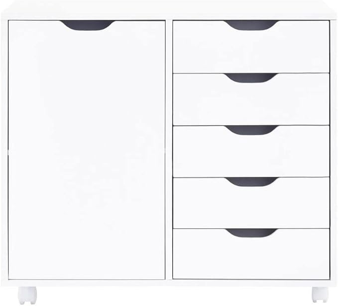 Naomi Home Amy 5-Drawer Craft & Office Storage Cabinet - Image 4