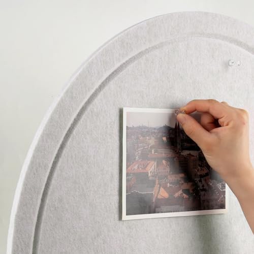 Arched Felt Bulletin Board 36"x24", Decorative Pin Board for Wall, ...