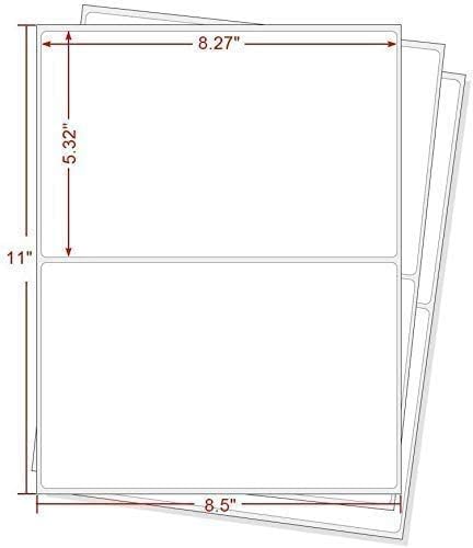 BESTEASY Round Corner Half Sheet Self Adhesive Shipping Labels - Image 6