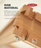 mabef m/24 sketch-box table easel, oiled beechwood portable, close-up detail