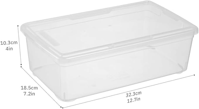 Naivees Shoe Storage Box Clear Plastic Stackable Storage box - Image 2
