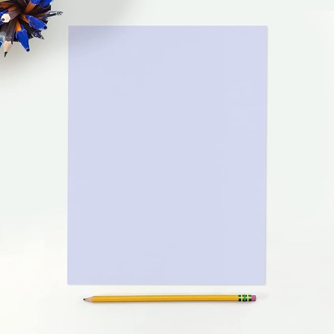 LUXPaper 8.5" x 11" Paper | Letter Size | Lilac Purple | 80lb. Text | 50 Qty - Image 3