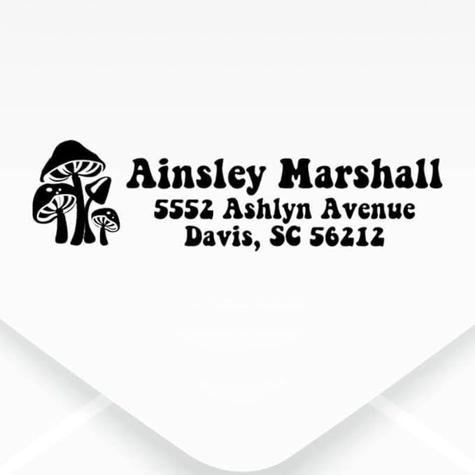 Custom Floral Address Stamp | Choose from 12 Designs | Multiple Ink Color - Image 2