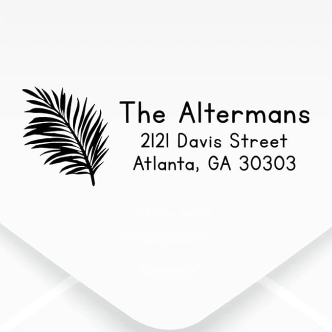 Custom Floral Address Stamp | Choose from 12 Designs | Multiple Ink Color - Image 2
