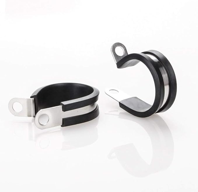 LOKMAN 20 Pack 1/2 Inch Stainless Steel Cable Clamp, Rubber Cushioned Insulated - Image 7