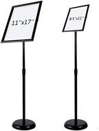 adjustable heavy duty pedestal sign holder floor stand, package contents