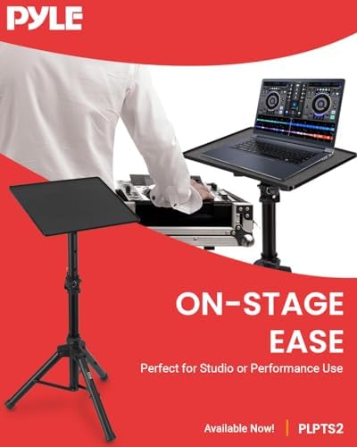 PYLE-PRO Universal Laptop Projector Tripod Stand - Computer, Book, DJ Equipme...
