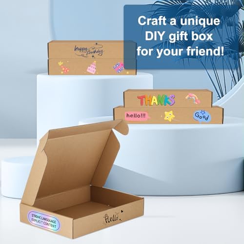 famagic 13x10x2 shipping boxes medium for small business, side view