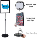 ydisplay sign holder stand 11x17inches pedestal floor standing, close-up detail