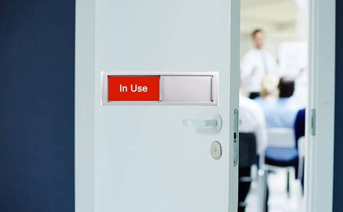 In Use or Available Sign, Magnetic Privacy Occupied Vacant Door indicator - Image 5