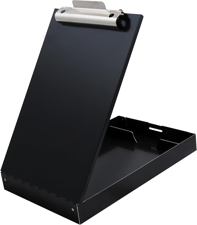 Saunders Metal Clipboard with Storage, Letter Size Paper Organizer, Steel Clip - Image 10