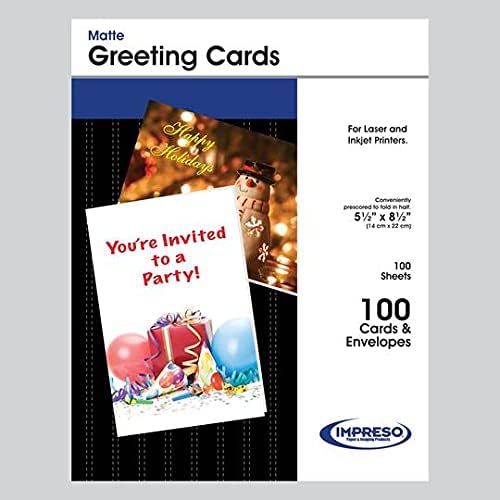 TST Greeting Cards 8.5x11, 96 bright, 100 Cards per pack by Unknown