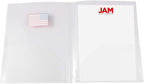 JAM PAPER Plastic Light Weight Two Pocket Presentation Folders - Image 3
