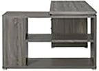 Pemberly Row L Shape Corner Storage Desk in Weathered Gray, Letter/Legal File - Image 7
