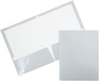 JAM PAPER Laminated Two Pocket Glossy School Folders by JAMPaper