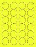 8-1/2 x 11" Neon Color High Light Fluorescent Labels by NextDayLabels