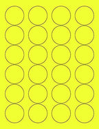 8-1/2 x 11" Neon Color High Light Fluorescent Labels by NextDayLabels