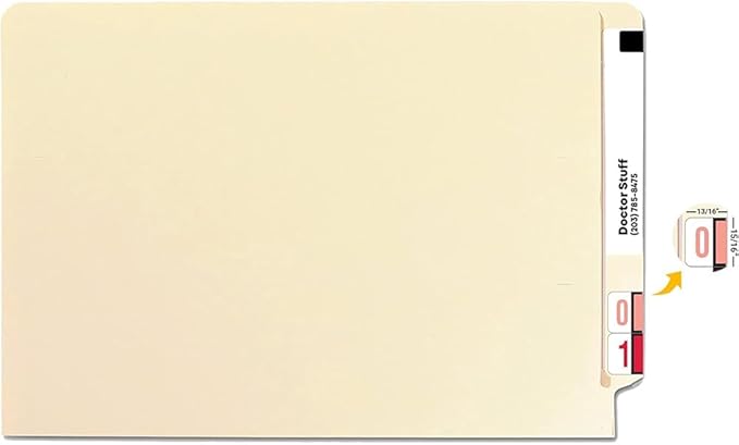 File Right Number Labels Roll – Color-Coded Numeric Filing Labels, 1-5/8" × - Image 7
