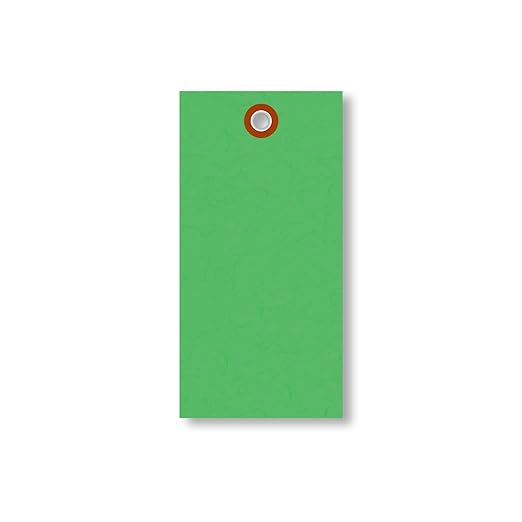 SmartSign 4.75 x 2.375 inch “Green” Blank Tyvek Shipping Tags - Image 5