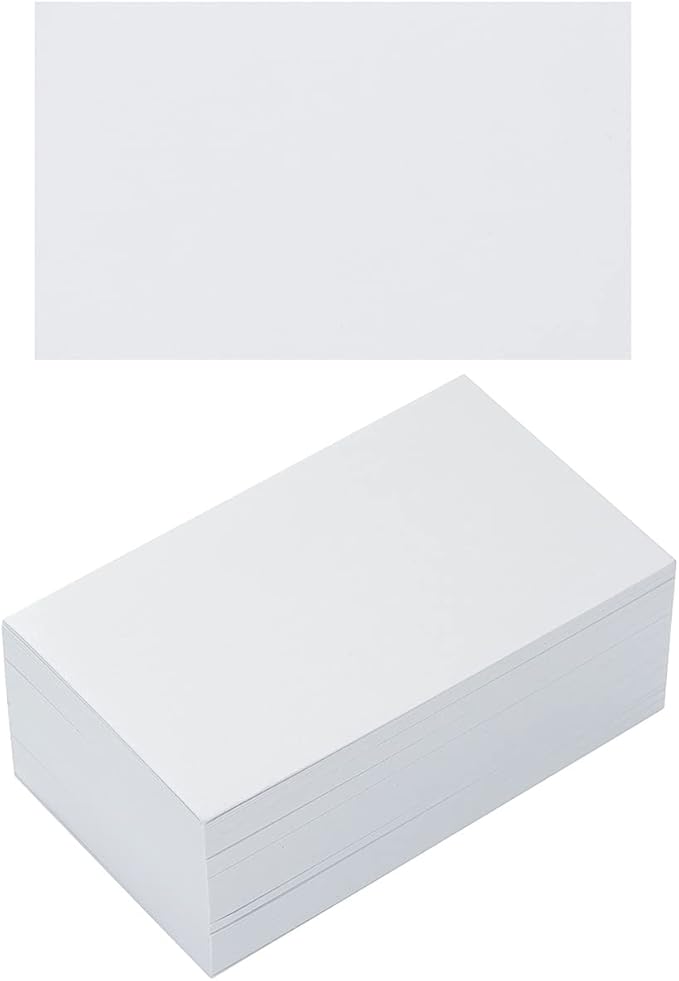 50 Sheets Blank Cardstock Paper 250 GSM Thick Heavy Cards Stock by Topeen