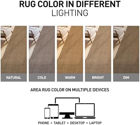 rugshop modern grid indoor outdoor runner rug sand/natural, package contents