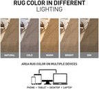 rugshop modern grid indoor outdoor runner rug sand/natural, package contents