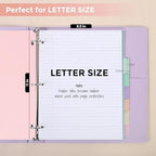 SKYDUE 8-Tab Write&Erase Plastic Dividers for 3 Ring Binder, 2sets | Binder Dividers with Tabs for Letter Size,with Sticker Labels,Divider Organizers for Student, Teacher,Pastels School Supplies