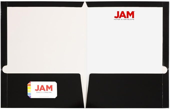 JAM PAPER Laminated Two Pocket Glossy Folders - Image 2