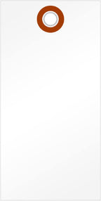 SmartSign 4.75 x 2.375 inch Blank White Shipping Tags by SmartSign