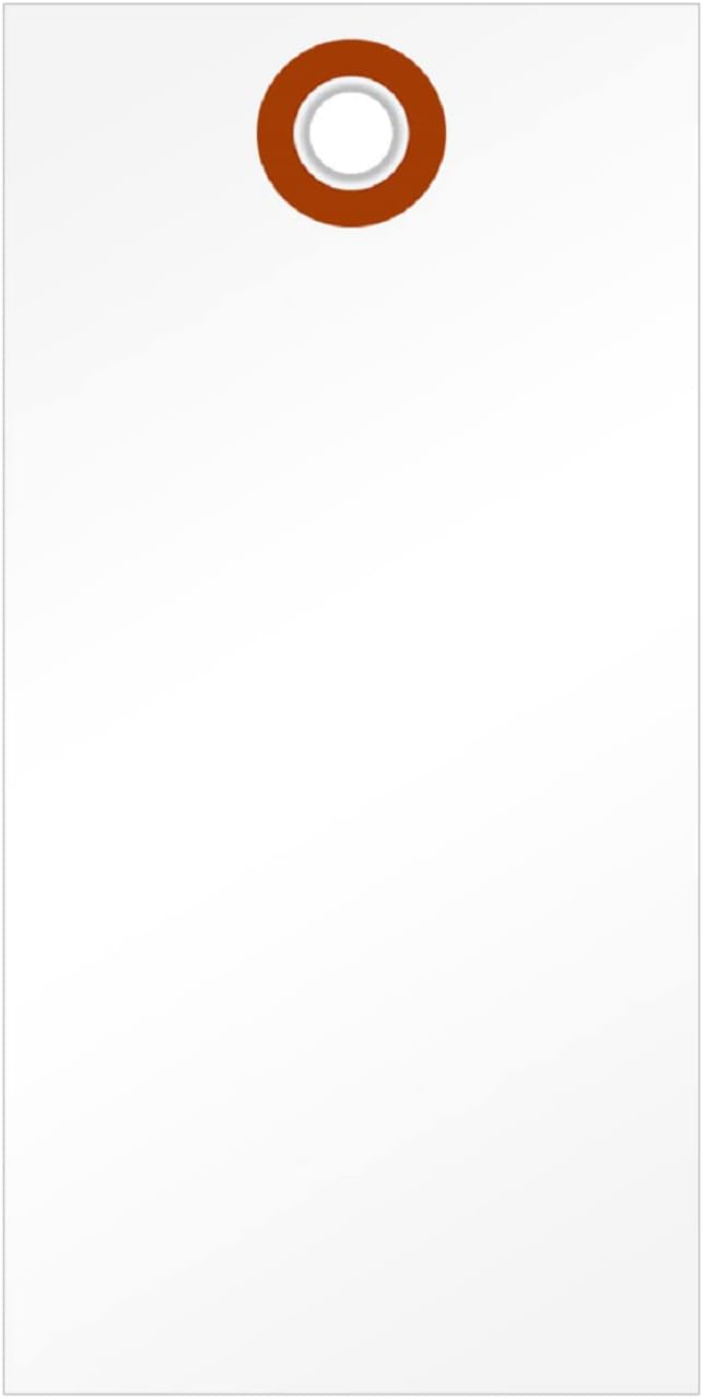 SmartSign 4.75 x 2.375 inch Blank White Shipping Tags by SmartSign