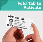 Threshold 4-Inch Tab Expiring Visitor Badges on a Roll | 1 Roll Compatible - Image 3