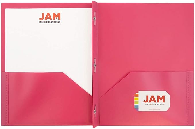 JAM PAPER Plastic Color POP Folders - Image 3