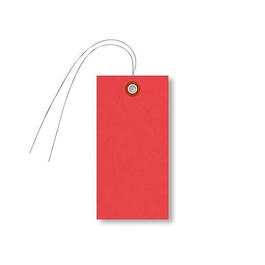 SmartSign Blank Red Shipping Tags by SmartSign