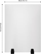 2 Packs Dual Frosted Plexiglass Desk Privacy Panels, 24 x 18 Inch Acrylic - Image 6