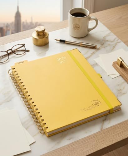 POPRUN Agenda 2026-2027, 8" x 10" Weekly Planner, Daily Appointment...