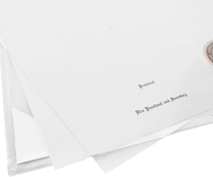 GraduationMall 8.5"x11" Smooth Padded Diploma Cover Certificate Holder White - Image 5