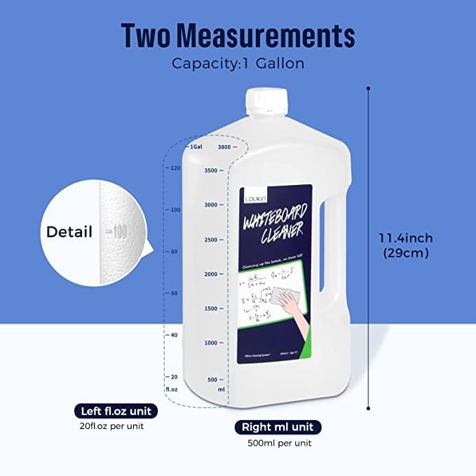 Loukin Non-Toxic Whiteboard Cleaner, 1 Gallon Dry Erase Board Cleaner - Image 5