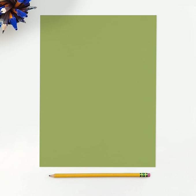 LUXPaper 8.5" x 11" Paper | Letter Size | Avocado Green | 70lb. Text | 250 Qty - Image 3