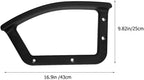 Holibanna Office Chair Arm Rest Replacement Rings Black Plastic 2 Pcs | Slanting Angle Office Chair Arm Rest universal fit for most chairs