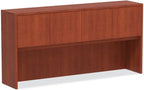 Alera alera Valencia Series Hutch with Doors, 4 compartments, 70.63w x 15d x 35.38h, Medium Cherry