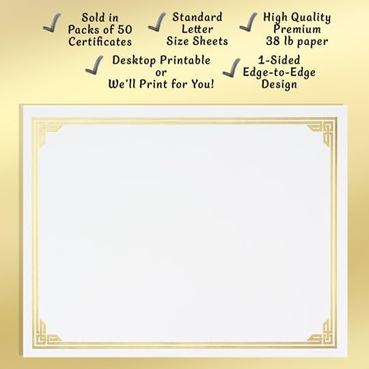 PaperDirect Green on White Classic Specialty Certificates, 8½ x11, Foil Accents - Image 5