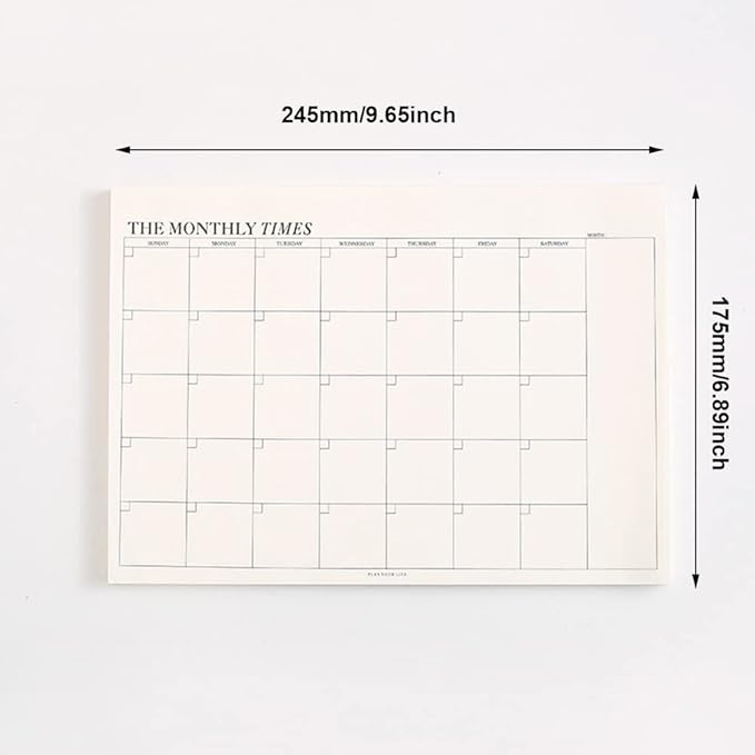 60 Page Schedule Planning Notepad, 245175 mm Tear-Off Sheets Weekly Planner - Image 3