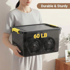 80qt stackable storage bins with lids trays craft, view 9