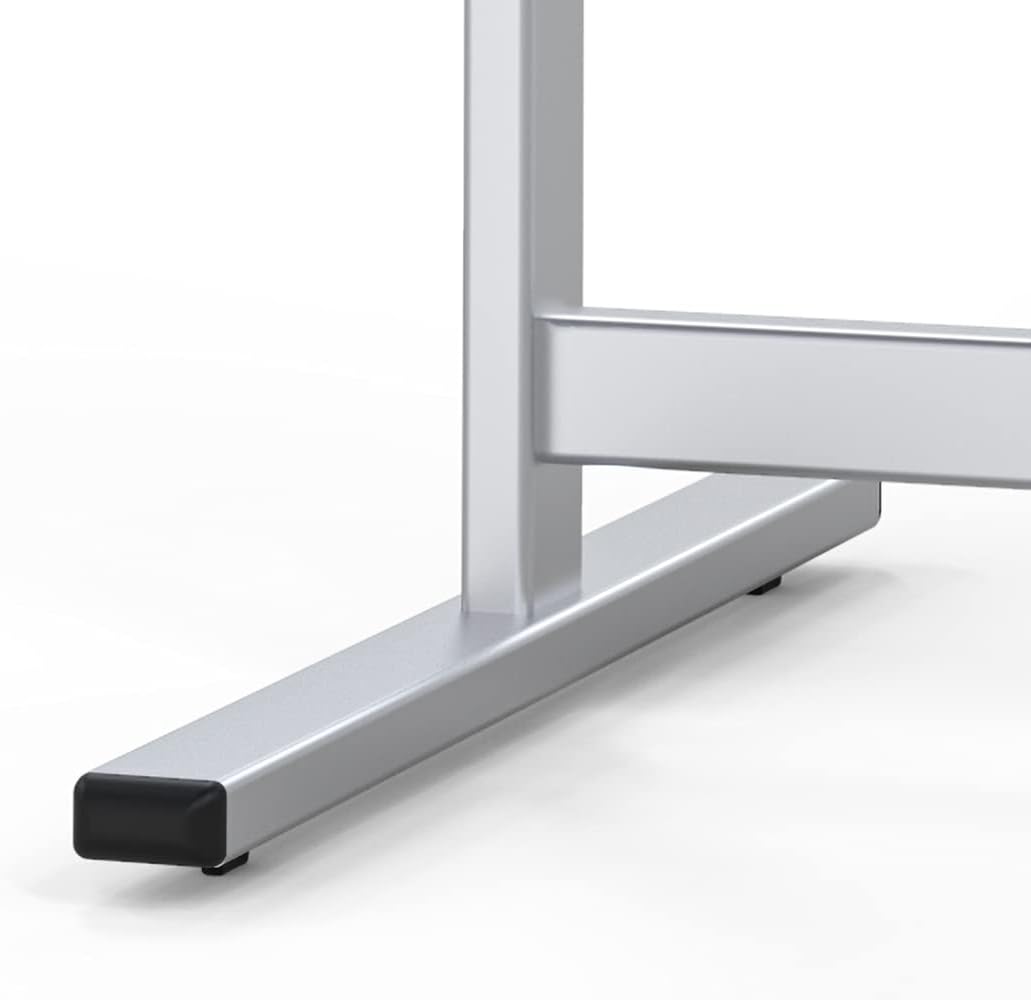 VIZ-PRO Double-Sided Magnetic Stand Whiteboard, 48 X 24 Inches, Aluminium Fra...