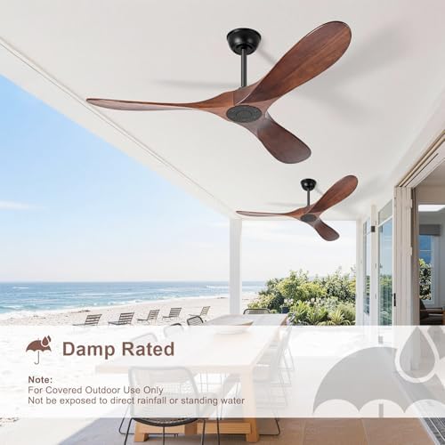 heimo 52 inch ceiling fan no light, wood on a desk or shelf